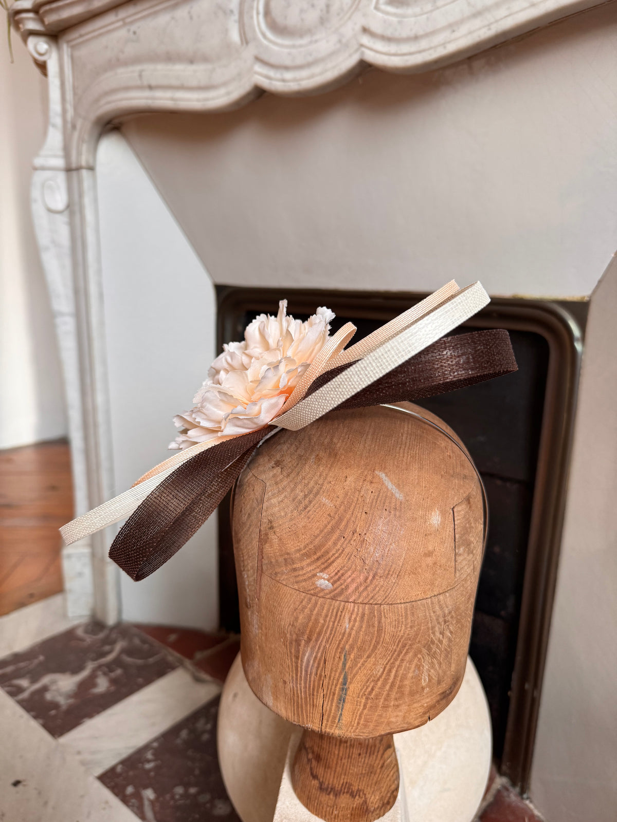 Bibi rose pale et marron