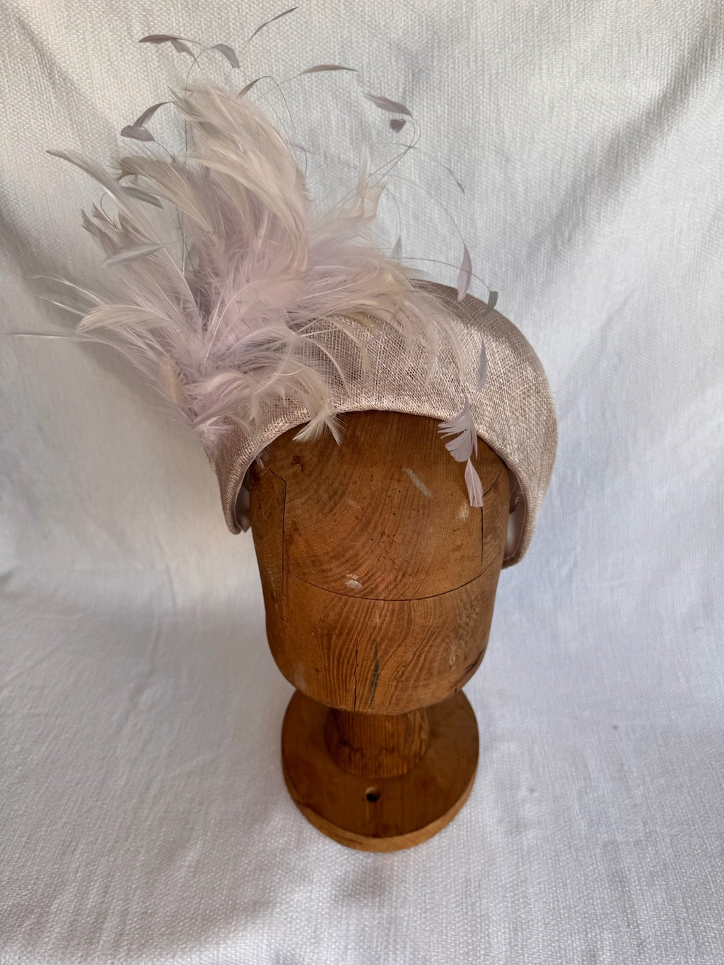 Serre-tête - Plumes - Violet Gris