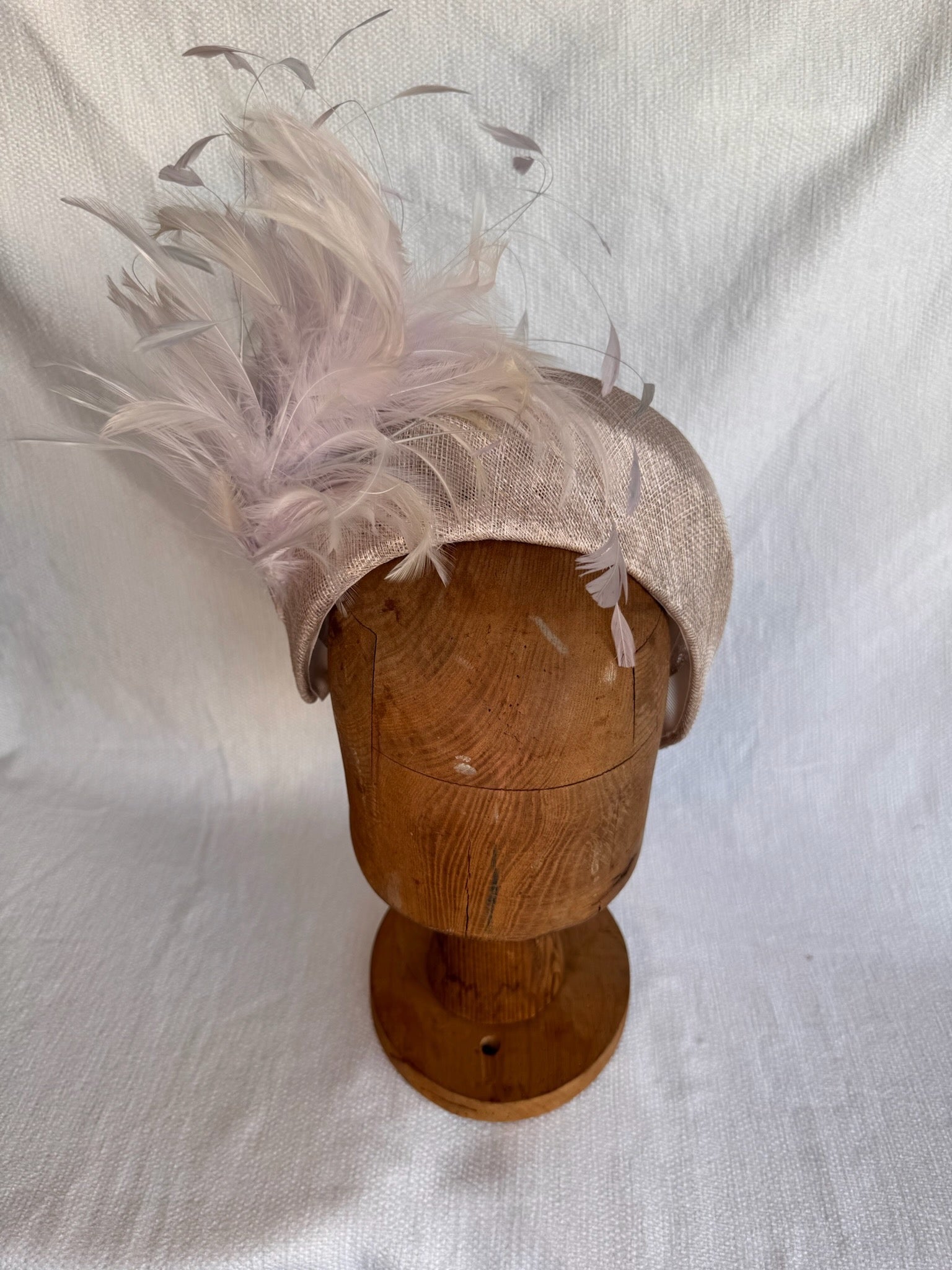 Serre-tête - Plumes - Violet Gris